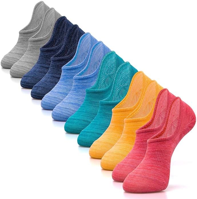IDEGG No Show Socks Women & Men Low Cut Ankle Short Anti-slid Athletic Running Casual Invisible Liner Socks - Product Image
