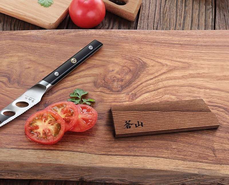 Cangshan 1021561 Solid Ash Wood Magnetic ANCHOR Knife Sheath Only for 5-Inch Tomato/Cheese Knife - Image 2