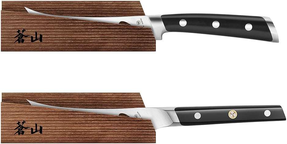 Cangshan 1021561 Solid Ash Wood Magnetic ANCHOR Knife Sheath Only for 5-Inch Tomato/Cheese Knife - Image 3