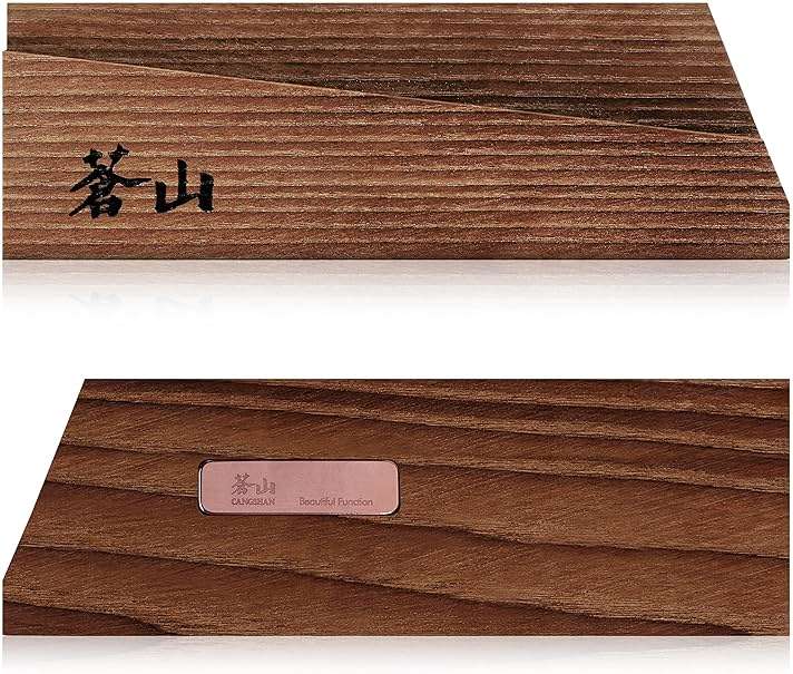 Cangshan 1021561 Solid Ash Wood Magnetic ANCHOR Knife Sheath Only for 5-Inch Tomato/Cheese Knife - Image 4