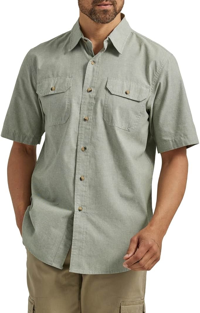 Wrangler Authentics Men's Short Sleeve Classic Woven Shirt - Product Image