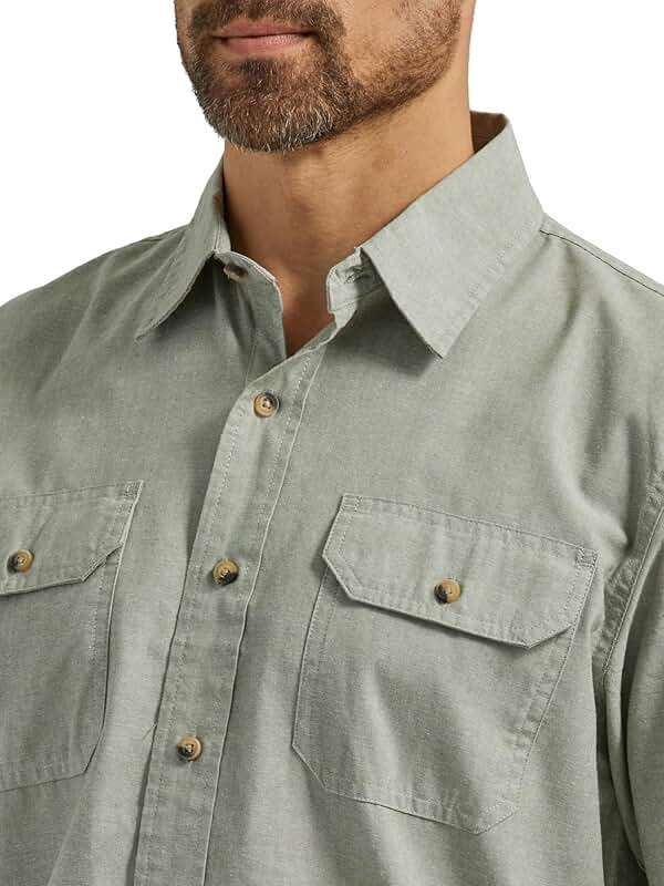 Wrangler Authentics Men's Short Sleeve Classic Woven Shirt - Image 3