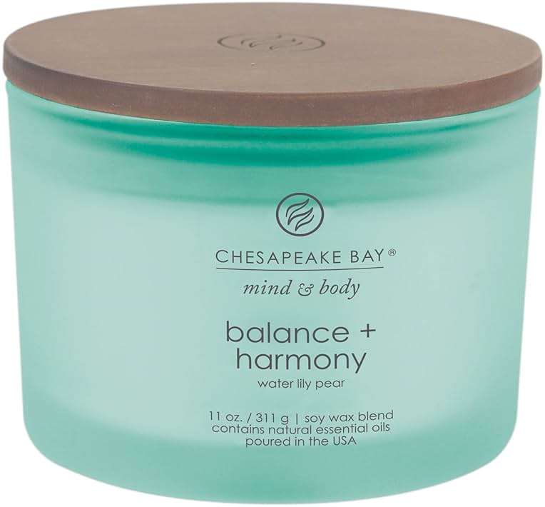 Chesapeake Bay Candle Scented Candle Balance + Harmony (Water Lily Pear) Coffee Table Home Décor - Image 1