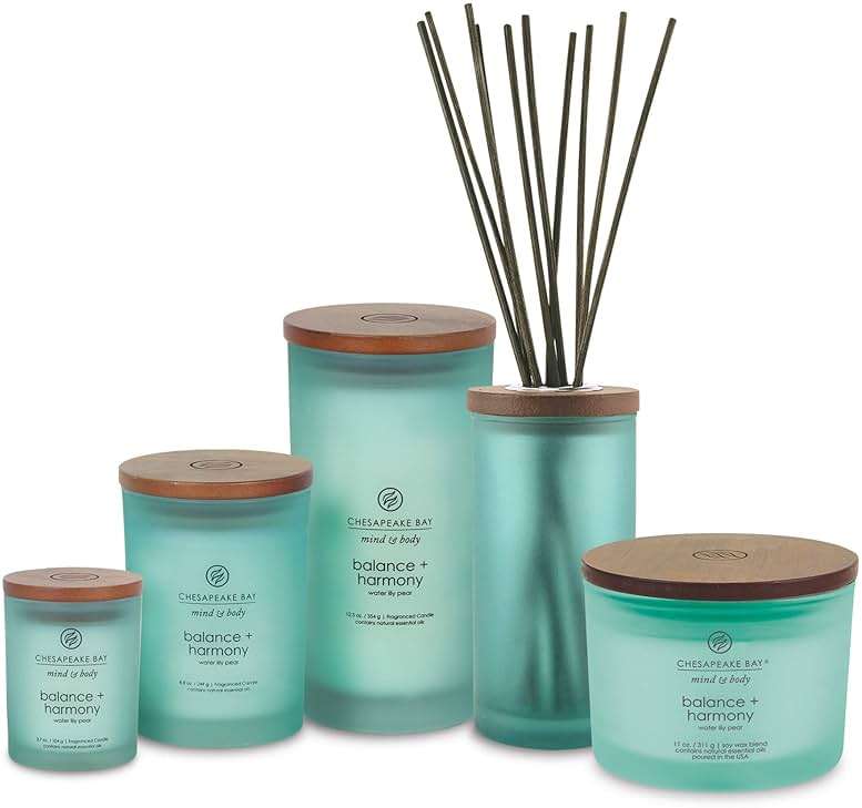 Chesapeake Bay Candle Scented Candle Balance + Harmony (Water Lily Pear) Coffee Table Home Décor - Image 3