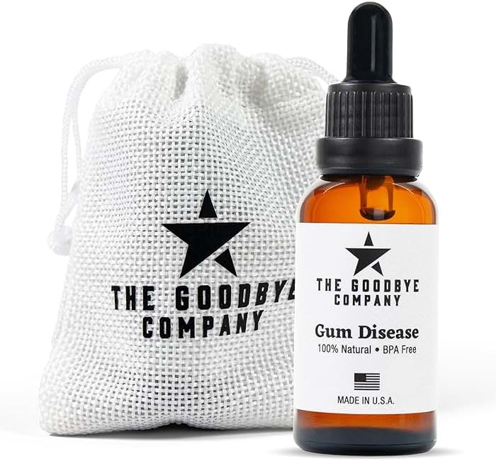 The Goodbye Company Gum Disease Treatment - 100% Pure Neem & Clove Oil - Natural Gingivitis Remedy - Non-Toxic, BPA-Free Oral Care - Fast-Acting Gum Healer (30ml) - Product Image