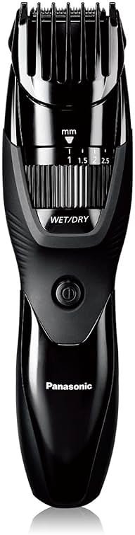 Panasonic Cordless Beard Trimmer for Men with Precision Dial, 19 Adjustable Length Settings, Rechargeable Battery, Washable, Birthday Gifts for Men, ER-GB42-K (Black) - Product Image