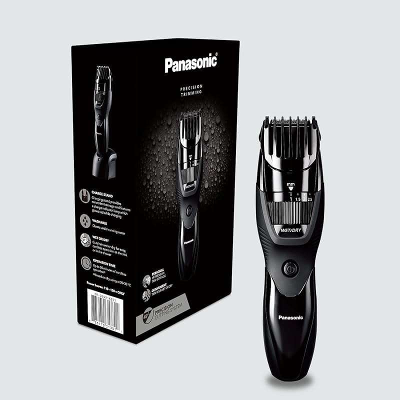 Panasonic Cordless Beard Trimmer for Men with Precision Dial, 19 Adjustable Length Settings, Rechargeable Battery, Washable, Birthday Gifts for Men, ER-GB42-K (Black) - Image 8