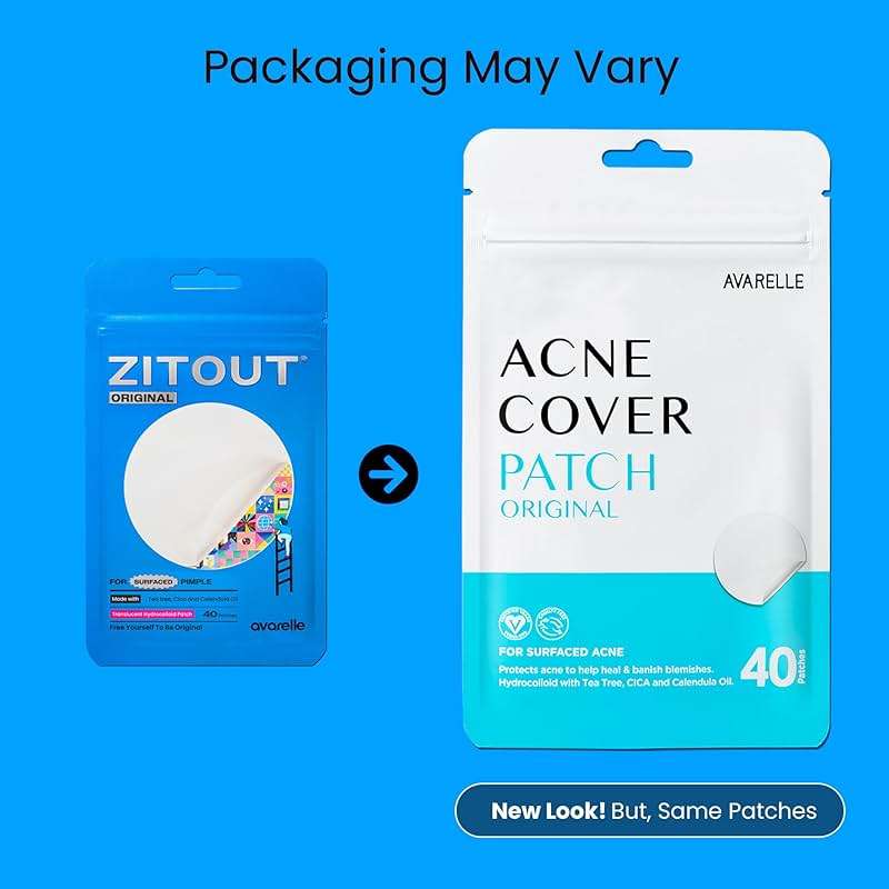 AVARELLE Cover Patches (40 Count) Absorbing Hydrocolloid Spot Cover with Tea Tree Oil, Calendula Oil and Cica, Certified Vegan, Cruelty Free - Image 5