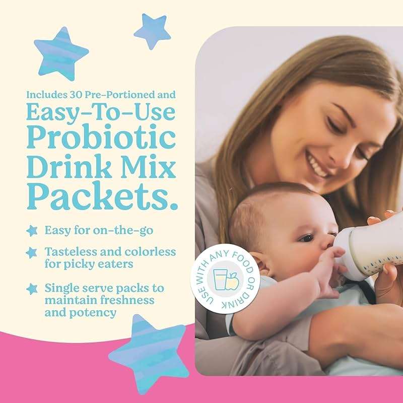 LOVEBUG Infant Probiotics 0-6 Months - USDA Organic Probiotics for Babies, Supports Baby Gas, Colic, Reflux, Diarrhea and Newborn Constipation Relief, Allergen & Sugar Free, Tasteless Powder, 30 Pack - Image 4