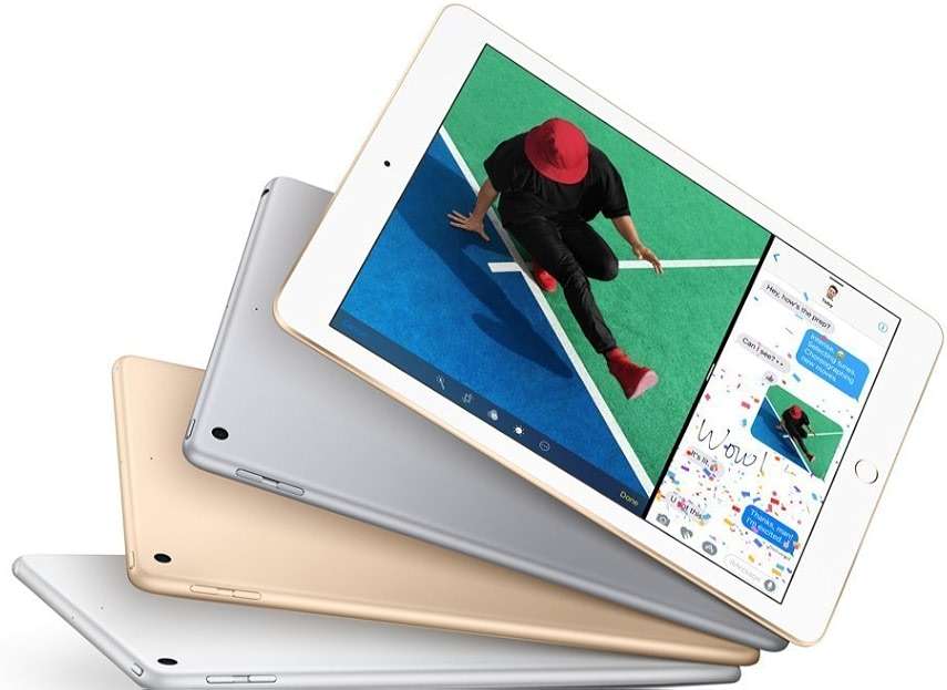 Apple iPad with WiFi, 32GB, Silver (2017 Model) (Renewed) - Image 1