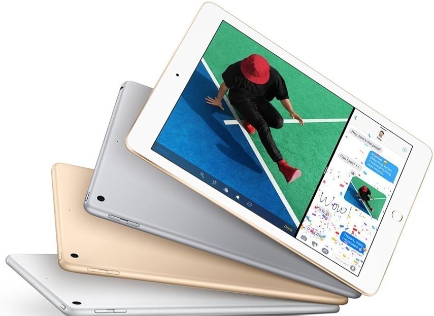 Apple iPad with WiFi, 32GB, Silver (2017 Model) (Renewed) - Product Image