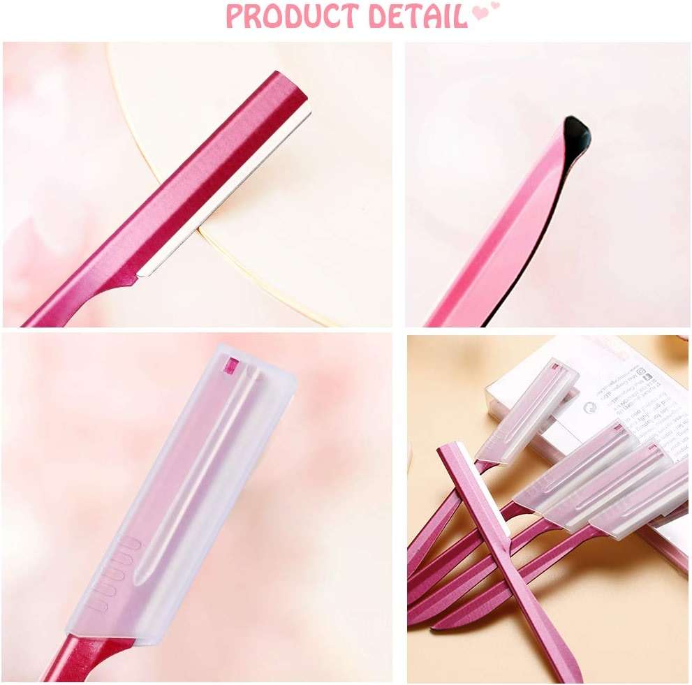 Eyebrow Trimmer, Completely Stainless Steel Eyebrow Razor Shaper for Men and Women, Grooming Shavers(10 pcs/box) - Image 7