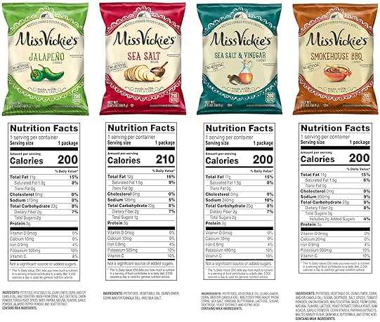 Miss Vickie's Kettle Cooked Potato Chips, Variety Pack, 1.375 Ounce (Pack of 28) - Image 2