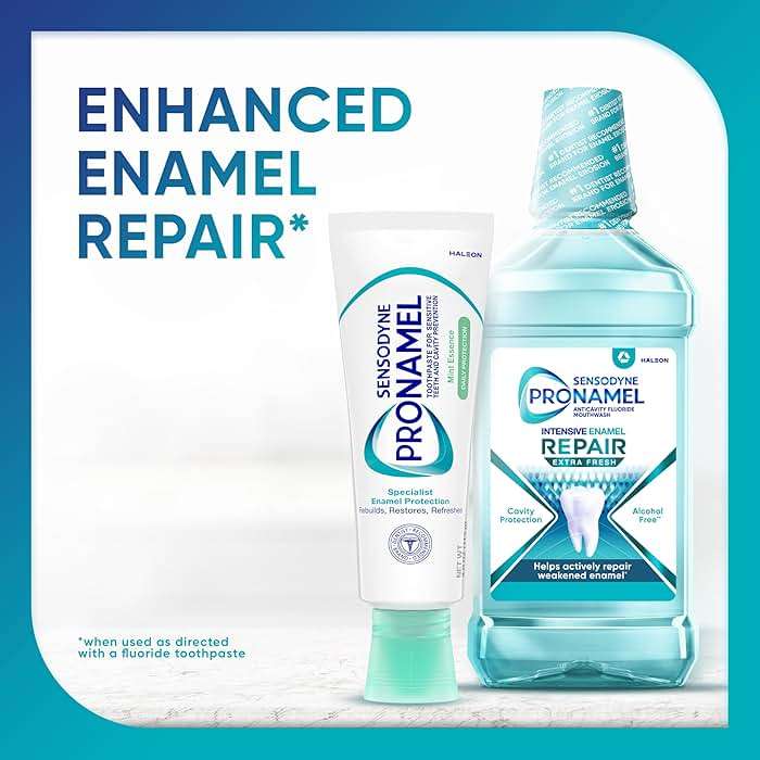 Sensodyne Pronamel Daily Protection Enamel Toothpaste for Sensitive Teeth, Mint Essence - 4 oz (Pack of 3) - Image 8