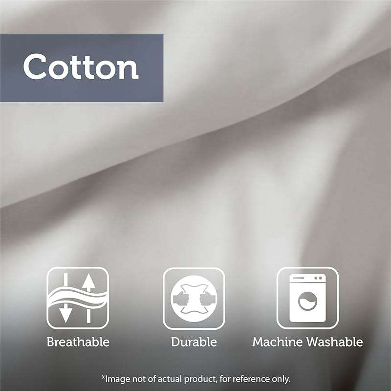 Madison Park Essentials Queen Comforter Set, Bed in a Bag Queen, Watercolor Print Coastal Comforter & Chambray Cotton Sheet Set, All Season Bedding Set, Saben, Aqua Queen (90 in x 90 in) 9 Piece - Image 7