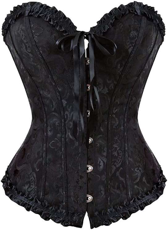 EVAbaby Women Sexy Floral Boned Corset Overbust Body Shaper Bustier - Image 4