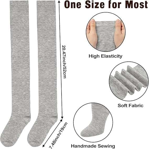 Chalier Womens Thigh High Socks Causal Stockings for Women Soft Thigh Socks - Image 3