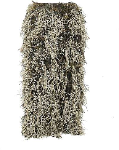 AUSCAMOTEK Ghillie Suit for Hunting Dry Grass Brown Ideal for Hunting in Winter and Autumn - Image 4
