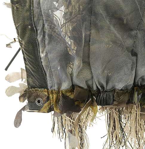 AUSCAMOTEK Ghillie Suit for Hunting Dry Grass Brown Ideal for Hunting in Winter and Autumn - Image 6