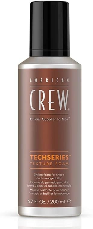 American Crew Men's Hair Texture Foam Techseries, Like Hair Gel, 6.7 Fl Oz - Product Image