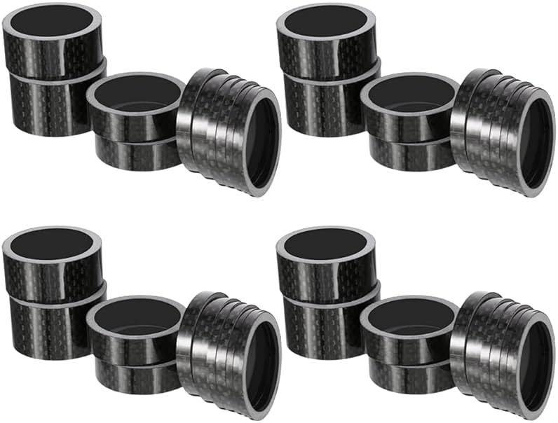 Sumind Bike Carbon Fiber Headset Spacer Bicycle 1-1/8 Inch 20 15 10 5 3 2 1 mm, 7 Size - Product Image