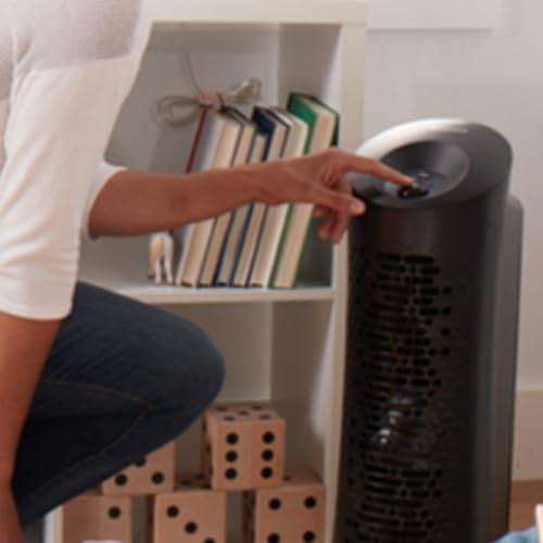 Honeywell HPA030 HEPA Tower Air Purifier, Airborne Allergen Reducer for Medium/Large Rooms (200 sq ft), Black - Wildfire/Smoke, Pollen, Pet Dander, and Dust Air Purifier - Image 4