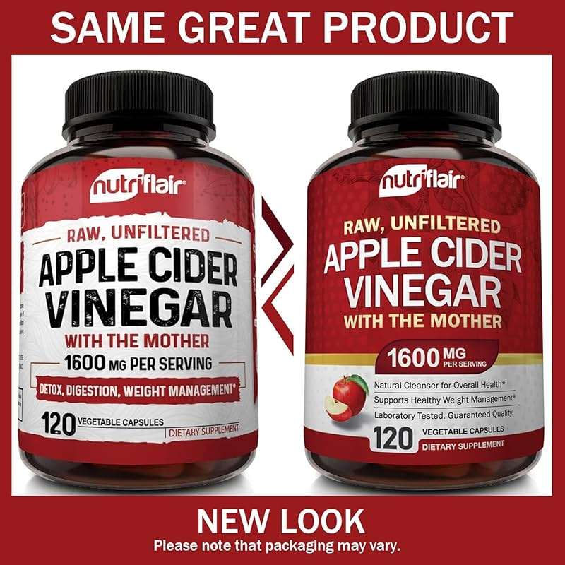 Apple Cider Vinegar Capsules with The Mother - 120 Vegan ACV Pills - Best Supplement for Healthy Weight Loss, Diet, Keto, Digestion, Detox, Immune - Powerful Cleanser & Appetite Suppressant Non-GMO - Image 3