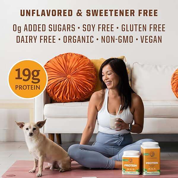 Vegan Organic Protein Powder Plant-based | 5 Superfood Quinoa Chia Seed Soy Free Dairy Free Gluten Free Synthetic Free NON-GMO | Unflavored 30 Servings | Classic Plus by Sunwarrior - Image 5