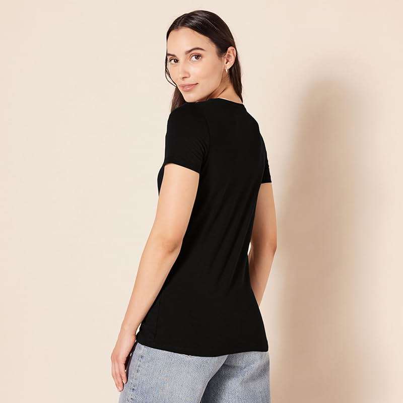 Amazon Essentials Women's Regular-Fit Short-Sleeve T-Shirt (Crewneck and V-Neck Options), Multipacks - Image 4