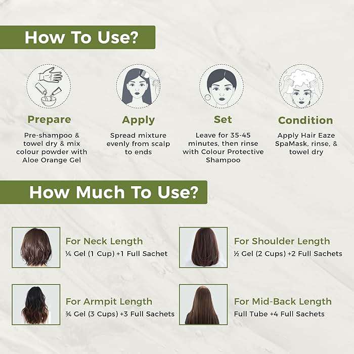 Indus Valley Natural Organic Damage Free Gel Hair Color | Organic Hair Dye, Ammonia Free, Vegan & Cruelty Free | Up to 100% Gray Coverage, Long Lasting Results |Dark Brown 3.0 (20gram+200ml) - Image 4