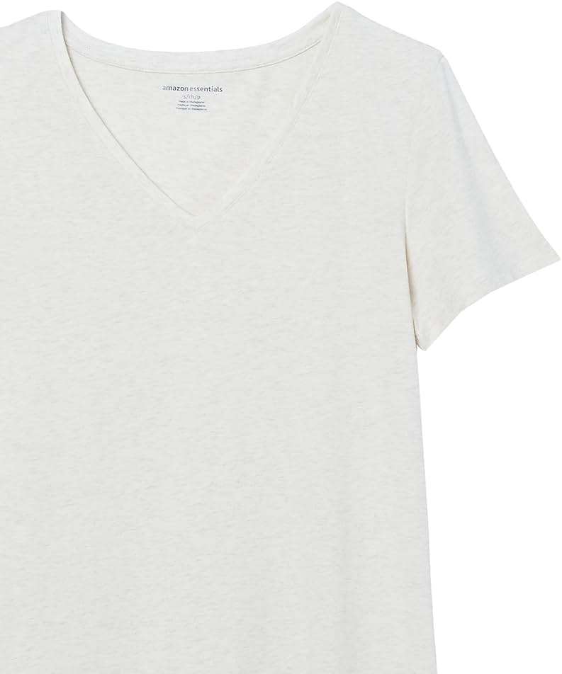 Amazon Essentials Women's Regular-Fit Short-Sleeve V-Neck T-Shirt, Multipacks - Image 8