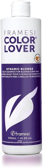 Framesi Color Lover Dynamic Blonde Purple Shampoo, Sulfate Free Shampoo, Color Treated Hair - Product Image