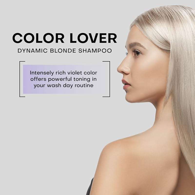 Framesi Color Lover Dynamic Blonde Purple Shampoo, Sulfate Free Shampoo, Color Treated Hair - Image 3