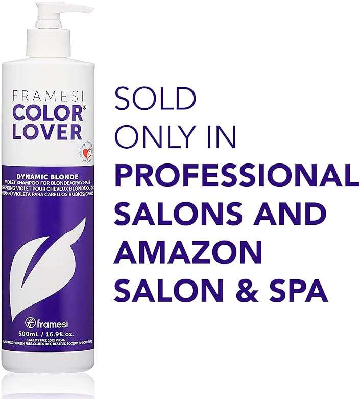 Framesi Color Lover Dynamic Blonde Purple Shampoo, Sulfate Free Shampoo, Color Treated Hair - Image 8