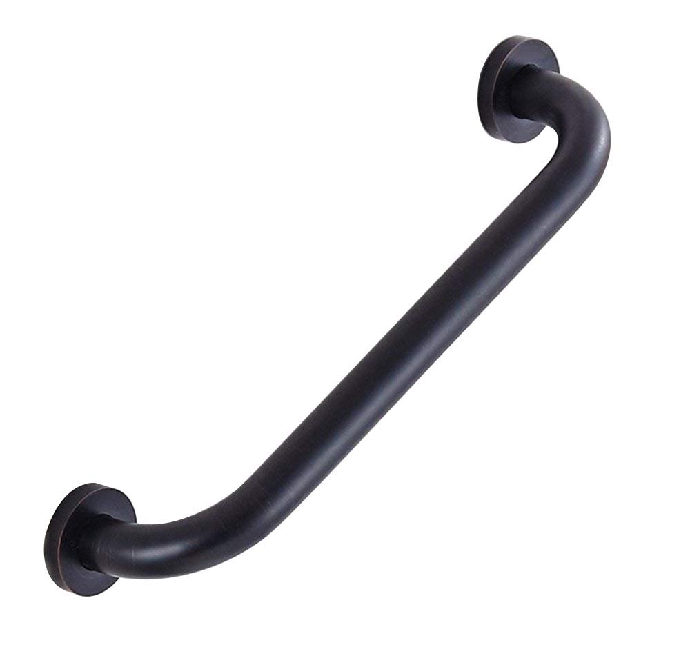 ELLO&ALLO Oil Rubbed Bronze Bathroom Shower Grab Bar, Home Care Bath Hardware (16 Inch) - Product Image