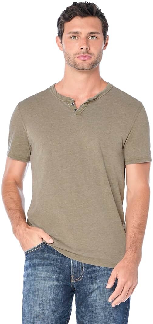 Lucky Brand Burnout Button Notch Shirt - Product Image