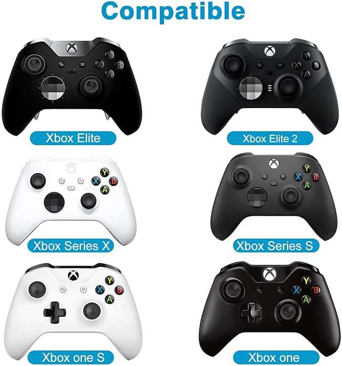 MoKo Green Backlight Keyboard for Xbox One Controller, Xbox Series X/S, Wireless Gaming Chatpad Keypad with USB Receiver&3.5mm Audio Jack, Xbox Accessories for Xbox One/One S/Elite/2 Controller, Black - Image 2