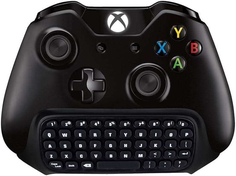 MoKo Green Backlight Keyboard for Xbox One Controller, Xbox Series X/S, Wireless Gaming Chatpad Keypad with USB Receiver&3.5mm Audio Jack, Xbox Accessories for Xbox One/One S/Elite/2 Controller, Black - Image 9