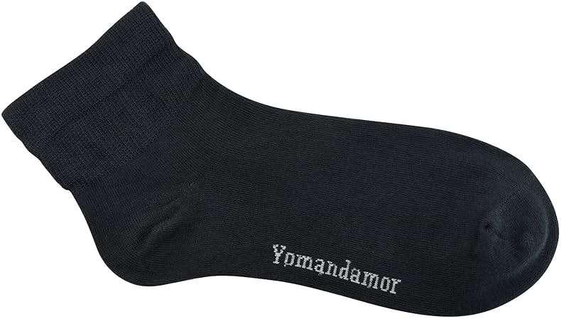 Yomandamor Men's 6 Pairs Combed Cotton Diabetic Ankle Socks with Seamless Toe and Non-Binding Top - Image 6
