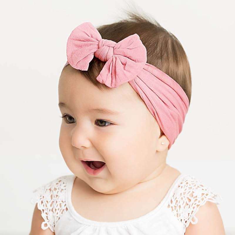 CÉLLOT Super Stretchy Soft Knot Headbands with Hair Bows Head Wrap Hair Accessories For Newborn Baby Girls Infant Toddlers Kids - Image 8