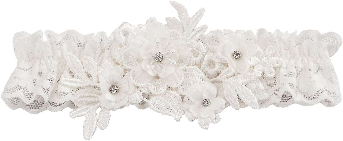 Ivy Lane Design Floria Bridal Garter, Ivory - Image 1