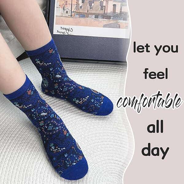 Chalier Womens Funny Socks Cozy Cute Printed Patterned Fun Socks Novelty Cat Dog Socks for Women - Image 4