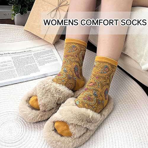 Chalier Womens Funny Socks Cozy Cute Printed Patterned Fun Socks Novelty Cat Dog Socks for Women - Image 5