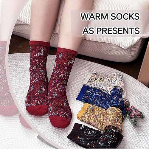 Chalier Womens Funny Socks Cozy Cute Printed Patterned Fun Socks Novelty Cat Dog Socks for Women - Image 6