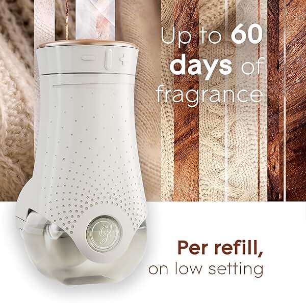 Glade PlugIns Refills Air Freshener, Scented and Essential Oils for Home and Bathroom, Cashmere Woods, 3.35 Fl Oz, 5 Count - Image 8