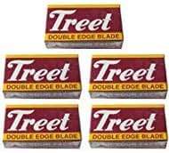 50 Treet Carbon Steel "Black Beauty" Double Edge Razor Blades - Image 1