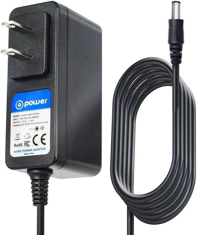 T POWER Charger for Hyperice Vyper 2.0 High-Intensity Vibrating Fitness Roller, Massage Ball & LifePro 4-Speed Vibrating Foam Roller Ac Dc Adapter Power Supply - Image 1