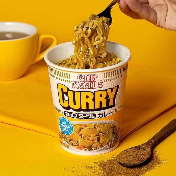 Nissin Cup Noodle Ramen Noodle Soup, Curry, 2.82 Ounce (Pack of 6) - Image 3