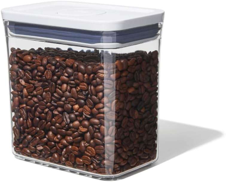 OXO Good Grips POP Container – Airtight 1.7 Qt for Coffee and More Food Storage, Rectangle, Clear - Image 1