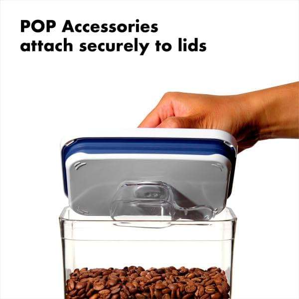 OXO Good Grips POP Container – Airtight 1.7 Qt for Coffee and More Food Storage, Rectangle, Clear - Image 7